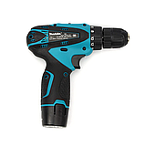 Акумуляторний дриль-шуруповерт Makita DF330DWE (12V, 2Ah) з набором біт, свердел, головок, гнучким валом, фото 4