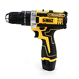 Ударний шуруповерт DeWALT DCD680 (12V, 2Ah) з набором інструментів, фото 9