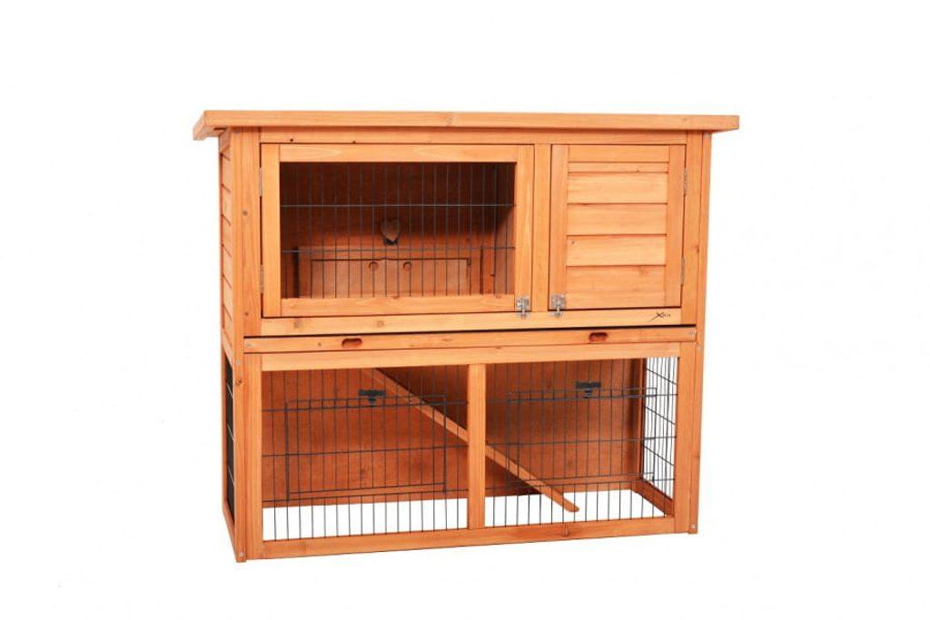 Клітка для кроликів PROMINENT BUNNY, Двоярусний будиночок з вольєром alor, фото 1