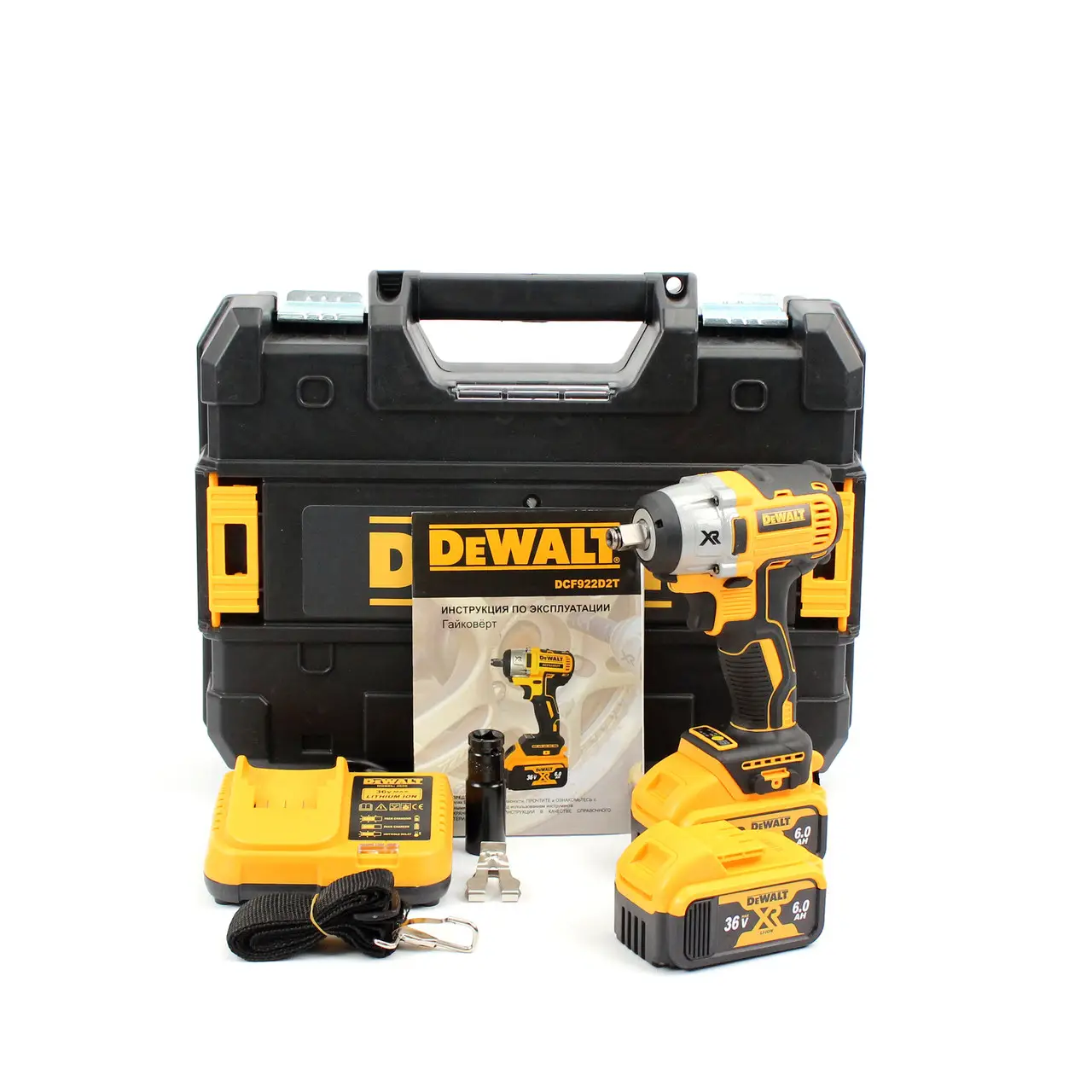 Акумуляторний гайковерт DeWalt DCF922D2T (36V, 6AH)