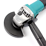 Кутова шліфувальна машина Makita 9558 NH (840 Вт, Ø125 мм) з регулятором обертів, фото 8