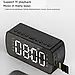 Дзеркальний настільний годинник акумуляторний з колонкою Bluetooth USB Q5 S, фото 5