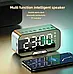 Дзеркальний настільний годинник акумуляторний з колонкою Bluetooth USB Q5 S, фото 6
