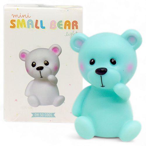 Пластиковий нічник "Ведмедик" (12 см), бірюзовий, фото 1