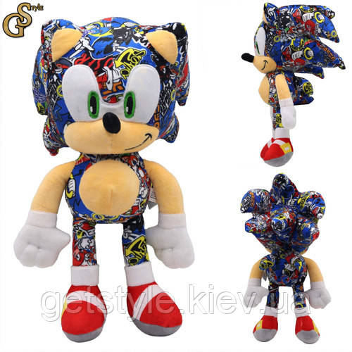 М'яка іграшка Сонік Sonic 30 см різнобарвний, фото 1