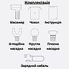 Масажер для тіла м'язів з насадками ударний вібромасажер пістолет Перкусійний Акумуляторний Fascial Gun, фото 10