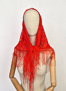 Хустка жіноча тонка ажурна гіпюр Свято Змейка