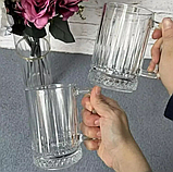Набір чашок Helios "Версаль" 250 мл скляних 6 шт DM233-2, фото 5