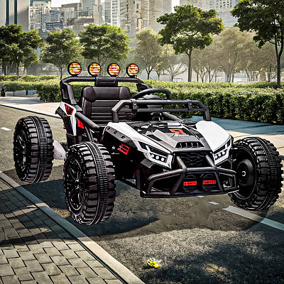 Ефектний дитячий електромобіль Баггі кар з Bluetooth Інтерактивний транспорт дитині Великі колеса MP3 і FM