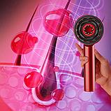 Гребінець масажний електричний для росту волосся 72 зубці, інфрачервоний масажер для шкіри голови Червоний, MNS-54-Red, фото 5