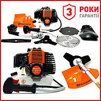 Бензокоса Husqvarna 526R (52см3) Мощная бензиновая коса Хускварна для сада и огорода, Мотокоса комплект VIP ij
