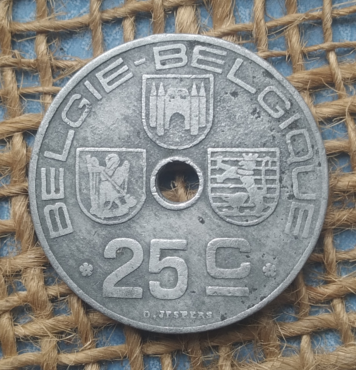 25 сантимiв 1946 року. Бельгiя