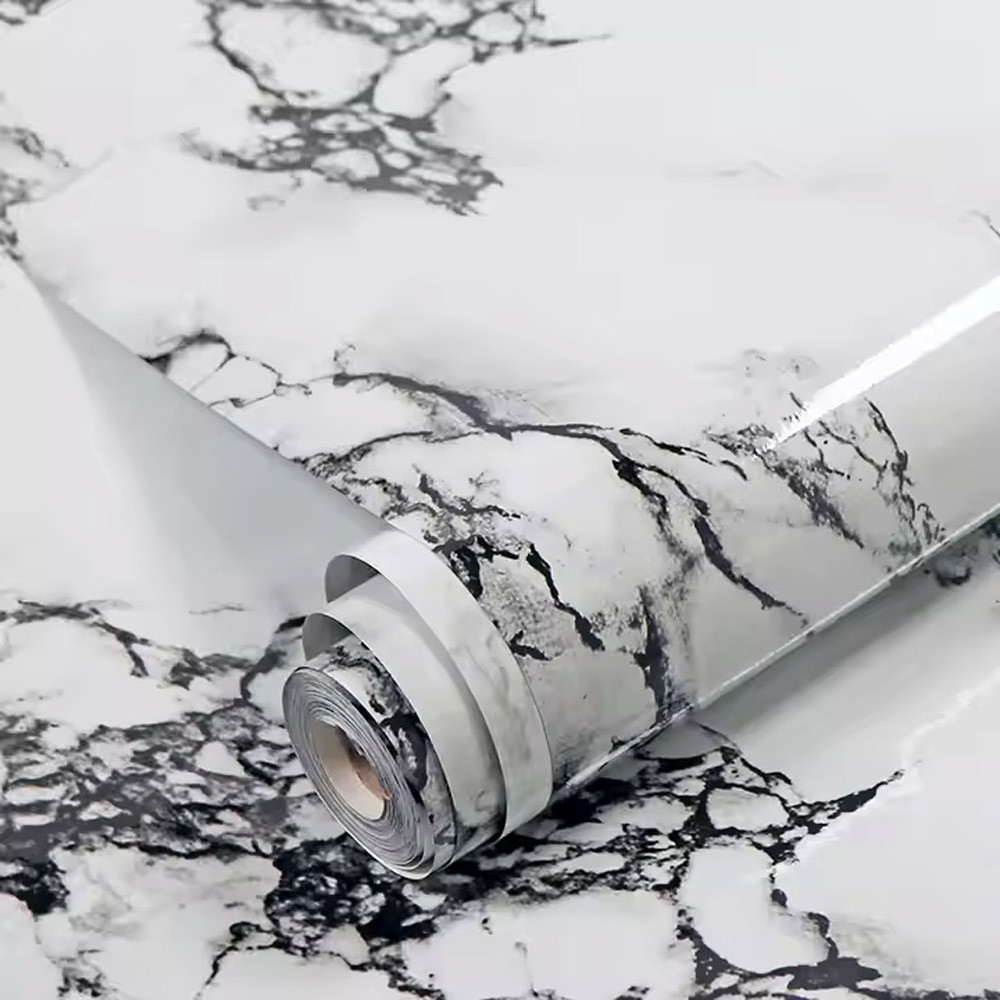 Самоклеюча плівка 5м х 60см, під мармур / Кухонна плівка для поверхонь / Декоративна плівка на кухню, фото 1
