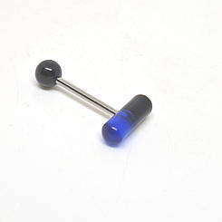 Штанга для язика, мед.сталь, пилюля-акрил ЦIНА ЗА ШТУКУ