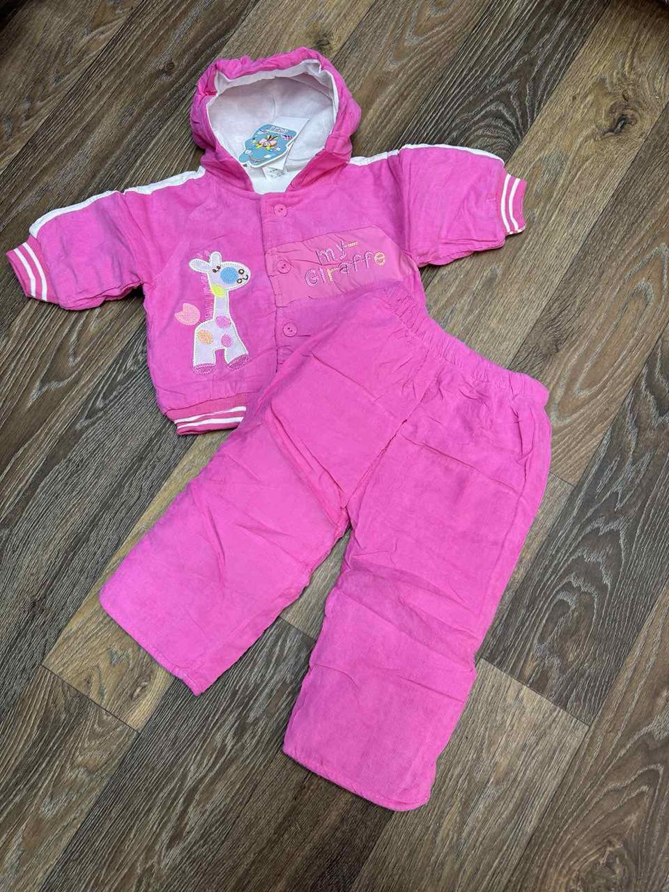 Дитячій тепленький вельветовий костюм ki ki