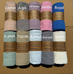 Покривало вафельне піке євро розмір 200 на 230 см Bayalli