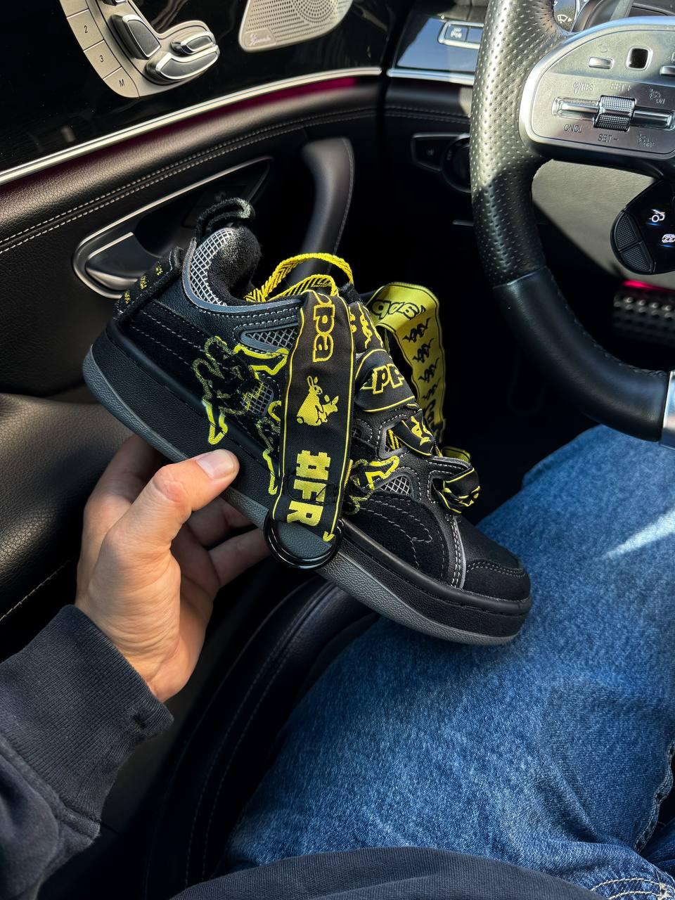 Кросівки чоловічі чорні Kappa Fatty Black Yellow (18398)