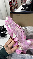 Жіночі кросівки New Balance 9060 Full Pink Vintage Нью Беланс 9060 повністю рожеві замшеві для дівчат, фото 5