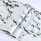 Комплект 2 рулона Самоклеюча плівка 5м х 60см, під мармур / Кухонна плівка для поверхонь, фото 3