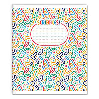 Тетрадь на 12 листов в клетку «Каракули» №2539, ТМ Brisk