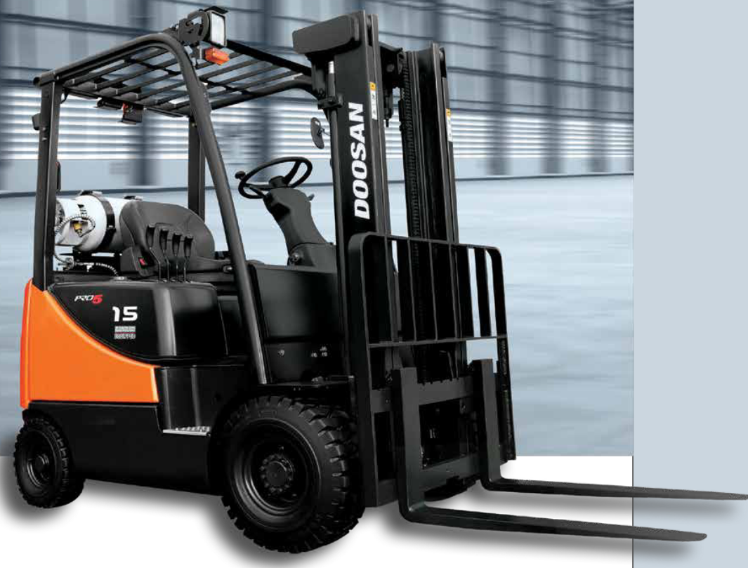 Газовий вилковий навантажувач Doosan G15S -5// TRIPLEX// Neugerät