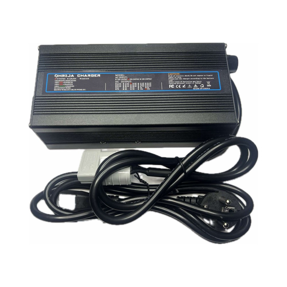 Зарядний пристрій OHRIJA 4S, li-ion DC 16.8V 20а + Anderson 50А CC/CV алюмінієвий корпус