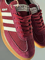 Жіночі кросівки Adidas Spezial Bordo Shadow Адідас Спеціал бордові повсякденні замшеві демісезон, фото 3