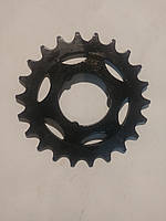 Зірка велосипедна (задня) 22Т (шліци, гартована, чорна) FM