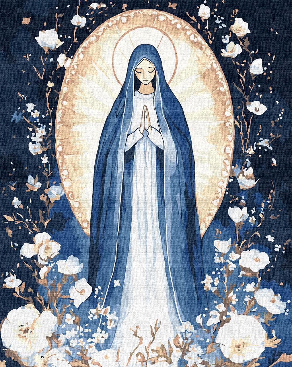 Картина за номерами Релігія. Діва з фарбами металік 40*50 см Ідейка KHO 8535, фото 1