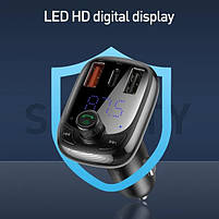 ФМ модулятор T Shaped S-13 Car Bluetooth MP3 Player BASEUS (CCMT000101), фото 9