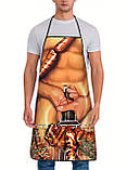 Фартух з приколом Мангал 73 на 57 см різнобарвний, фото 2