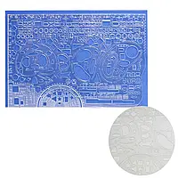 Линейка - трафарет 29х20см Образца НАТО