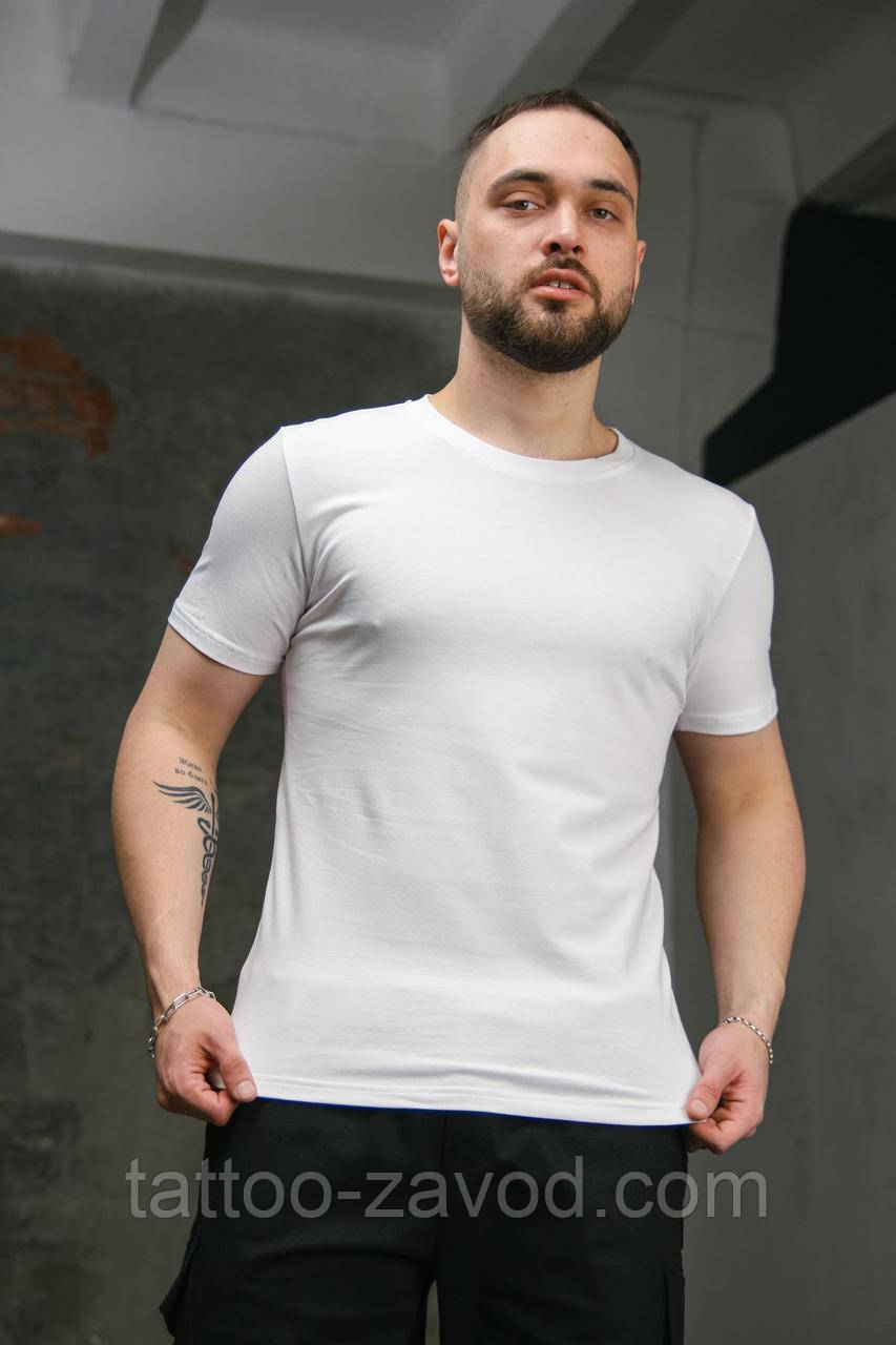 Біла футболка чоловіча S M XL XXL 3XL
