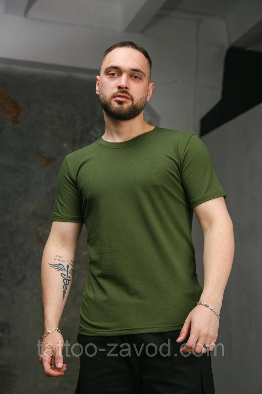 Футболка чоловіча хакі S M XL XXL 3XL