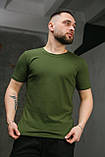 Футболка чоловіча хакі S M XL XXL 3XL, фото 3
