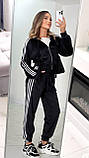 Костюм спортивний велюровий у кольорах 8892, фото 3