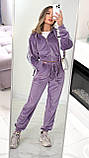 Костюм спортивний велюровий у кольорах 8892, фото 2