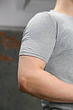 Футболка чоловіча сіра S M XL XXL 3XL, фото 7