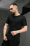 Чорна футболка чоловіча S M XL XXL 3XL, фото 3