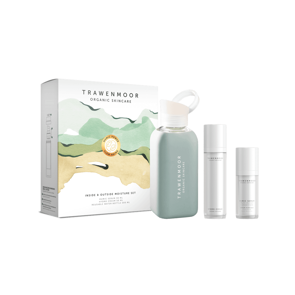 Засоби для зволоження шкіри + Drink Bottle INSIDE & OUTSIDE MOISTURE SET Trawenmoor