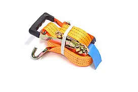 СТЯЖКА ВАНТАЖА, 3T. 50MM.X8M.(0.5+7.5) ГУМОВА. РУЧКА  DK-3903