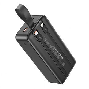 Зовнішній акумулятор Power bank XO PR250 30000 mAh PD20W+QC22.5W зі швидким заряджанням, дисплеєм і кабелями, фото 3