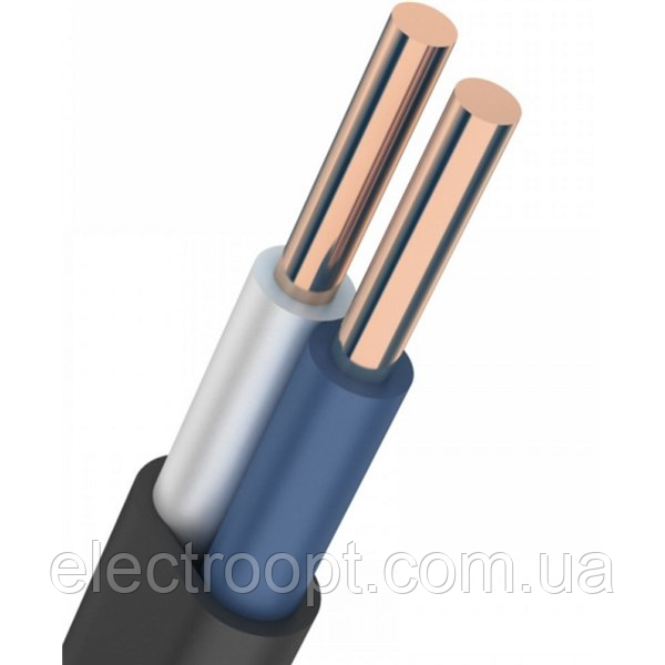 Силовий мідний кабель ВВГнгд 2х1.5 (економ) Одеса ГОСТ ЄС негорючий (кратно 5 м)