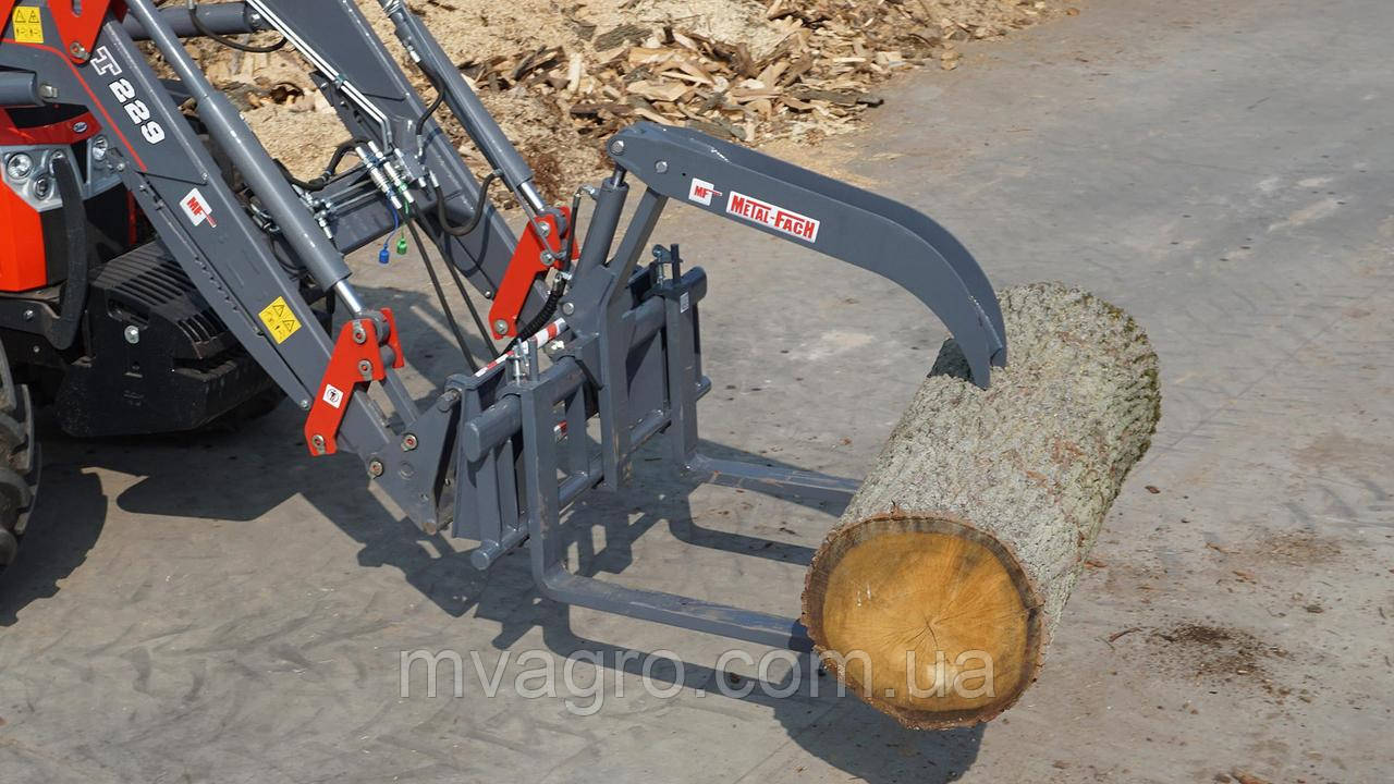 Захват для колод на вила для піддонів на фронтальний навантажувач, фото 1