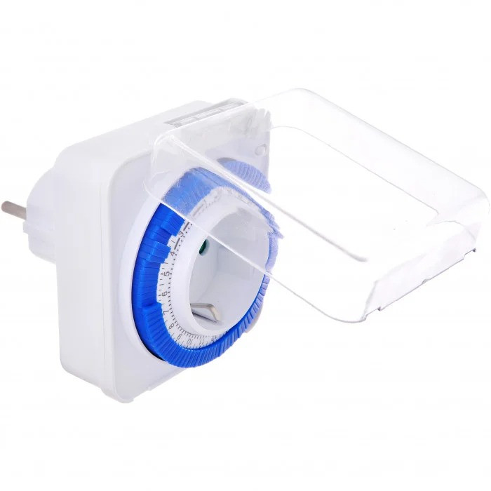Розетка с таймером Feron TM31/61924 3500W/16A (добова) з пило-вологозахистом IP44