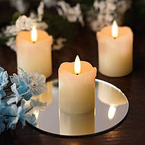 Homemory Flameless Tealights Свічки-підсвічники з таймером, справжній віск, реалістичні свічки на батарейках, 6, фото 6