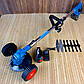 Акумуляторний тример для трави Makita UR120DWAE (36V, 5AH) з колесами, акумуляторна коса макіта, фото 6