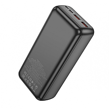 Зовнішній акумулятор Power bank BOROFONE B38B 30000mAh PD22,5W + швидке заряджання батарея заряджання Чорний, фото 2