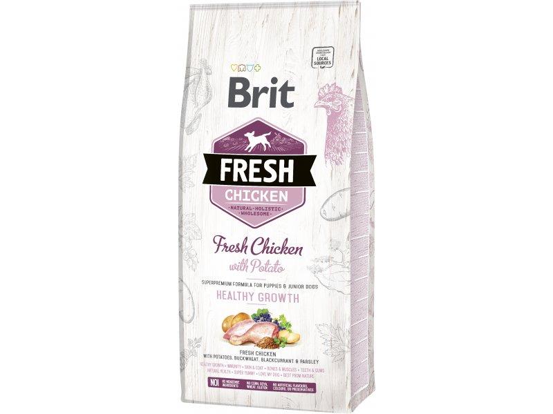 Сухий корм Brit Fresh Chicken/Potato Puppy для цуценят та молодих собак усіх порід з куркою та картоплею 12 кг