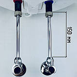 Набір для бойлера, водонагрівача MAXI C1 Boiler Series 1/2", хром, трубка 150мм, KVANT, фото 6